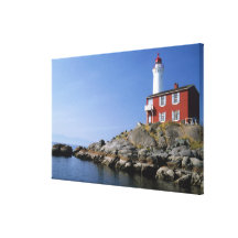 Fisgard Lighthouse in the Fort Rodd Hill Canvas Prints