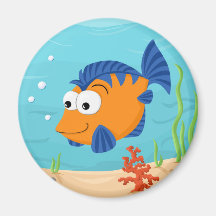 Fish for kids fridge magnet
