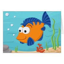 Fish for kids greeting card