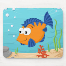 Fish for kids mouse pad