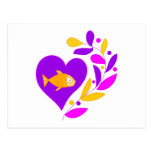 Fish Heart Post Card