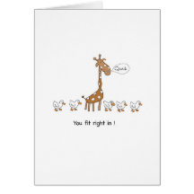 Fishbowl Giraffe Card