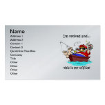 fishing and retirement business card template