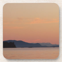 Fishing Boats At Sunset Beverage Coaster