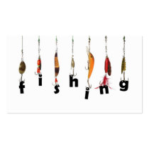 Fishing equipment business card business cards