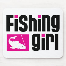 Fishing Girl Mouse Mat
