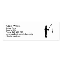 Fishing man business cards