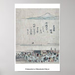 Fishmarket at Nihonbashi Ukiyoe Print
