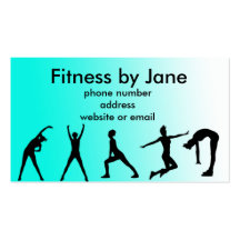fit baby blue business card