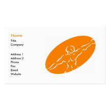 Fitness Business Card Template - Orange