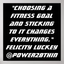 Fitness Goals Poster