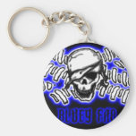 flag5pirate3art2, BLUEYFAB SMALL Keychain