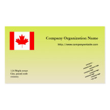 Flag  and logo international business business cards