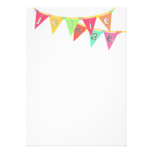 Flag For Me!  banner stationery Personalized Invites