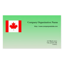 Flag international business business card template