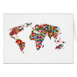 Flag Map Greeting Cards
