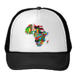 Flag Map of Africa Flags - African Culture Gift Mesh Hat