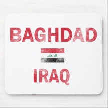 Flag of Baghdad Iraq designs Mouse Pads
