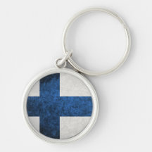 Flag of Finland Keychains