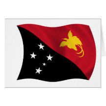 Flag of Papua New Guinea Card