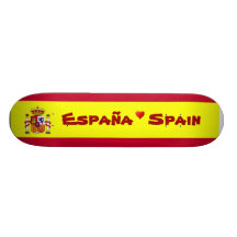 Flag of Spain Skateboard