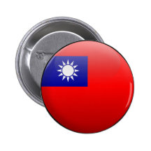 Flag of Taiwan Pinback Buttons