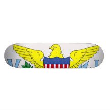 Flag of Virgin Islands Skateboard