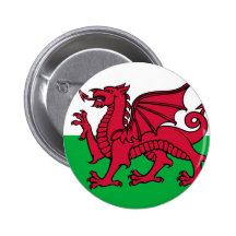 Flag of Wales Pinback Buttons
