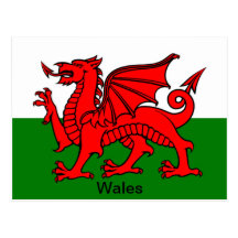 Flag of Wales Postcards