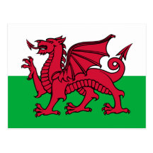 Flag of Wales Postcards