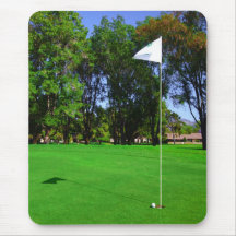 Flag On Golf Course Mousepad