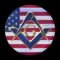 Flag with Square and Compasses magnets