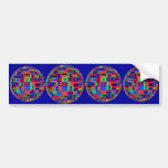 FLAGS OF THE GLOBE BUMPER STICKER