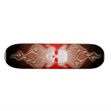 Flame Skull Skateboard