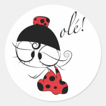 Flamenco dancer ole! stickers