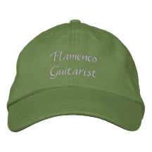 Flamenco Guitarist Custom Embroidered Hat