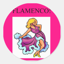 flamenco music dancer stickers