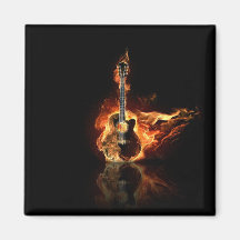 flamin guitar fridge magnets