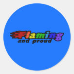 Flaming and Proud Sticker