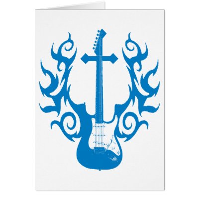 Guitar With Cross