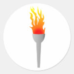 Flammen Fackel flames torch Aufkleber