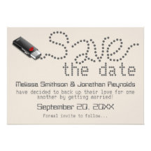 Flash Drive Save the Date Announcement