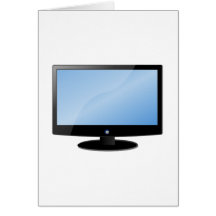 Flat Panel Television Greeting Card