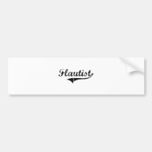 Flautist Professional Job Bumper Stickers