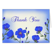 Flax Wildflower Thank You Card