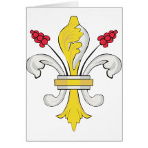 fleur de lis card