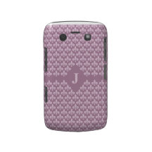 Fleur-De-Lis Custom Monogram Blackberry Bold case