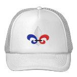 Fleur de lis France flag colours Mesh Hat