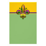 Fleur de lis Mask Customized Stationery
