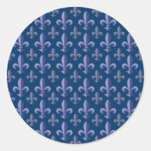 Fleur-de-lis Round Sticker